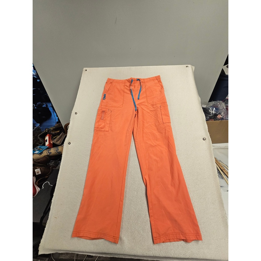 Carhartt Liberty Scrub Pants Womens Large Orange Cargo Medical Workwear